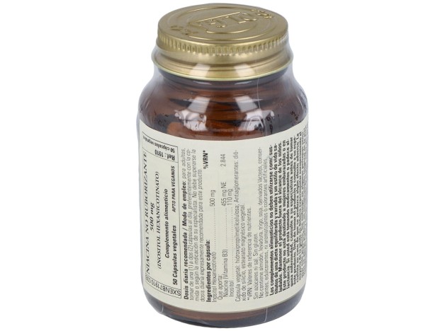 Niacina No Ruborizante 500Mg. 50Vegicaps