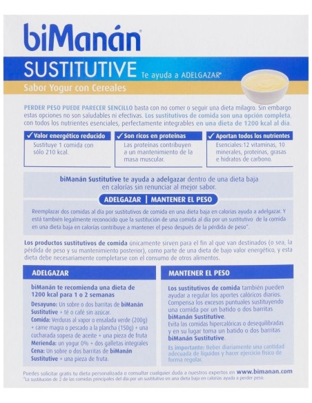 Bimanán Crema Yogur Con Cereales 312 G, 6 Uds