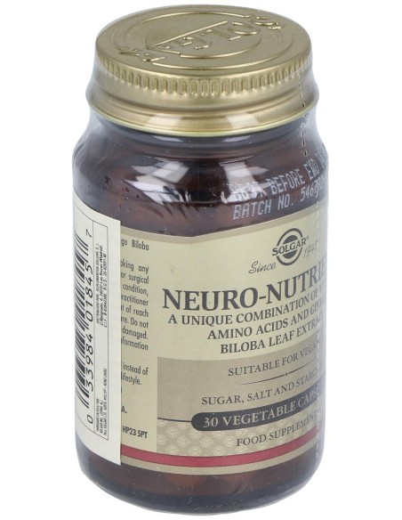 Solgar Neuro Nutrientes 30 Caps