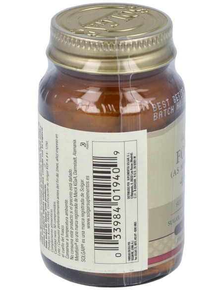 Solgar Folato Como Metafolin 400Mcg 50Comp