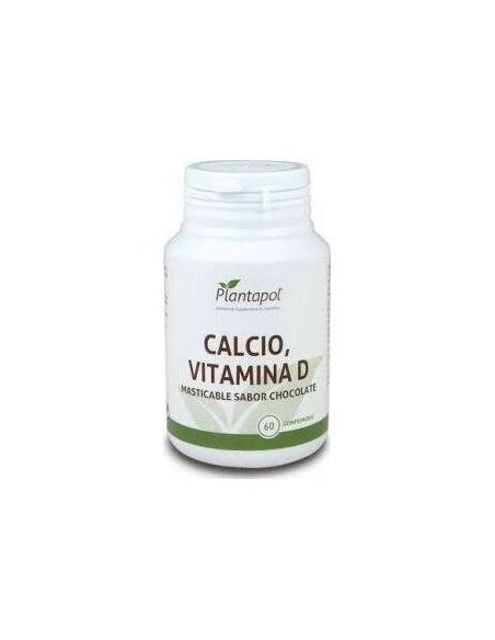 Plantapol Calcio_ Vitamina D Masticable Sabor Chocolate 60 Compr