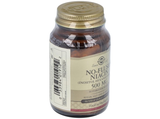 Niacina No Ruborizante 500Mg. 50Vegicaps