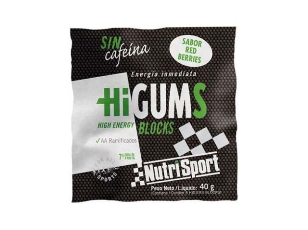 Nutrisport Higums Sin Cafeina Red Berries 20...