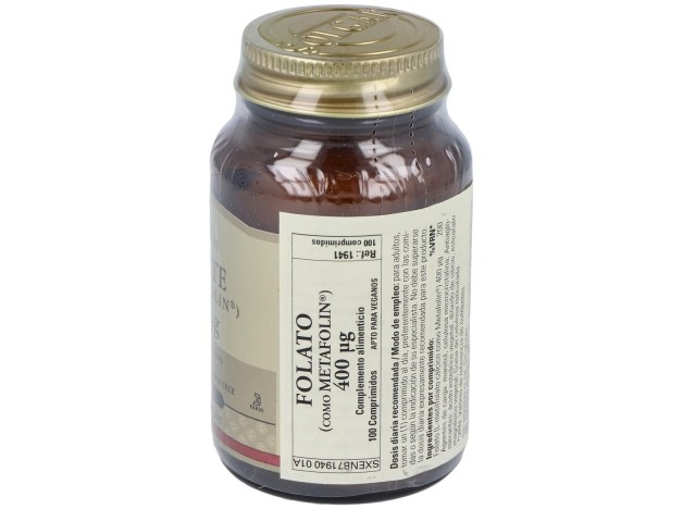 Solgar Folato Como Metafolin 400Mcg 100Comp