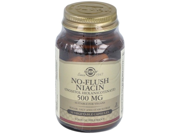 Niacina No Ruborizante 500Mg. 50Vegicaps