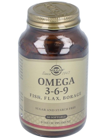 Solgar Omega 3-6-9 Pescado Lino Y Borraja 60 Perlas