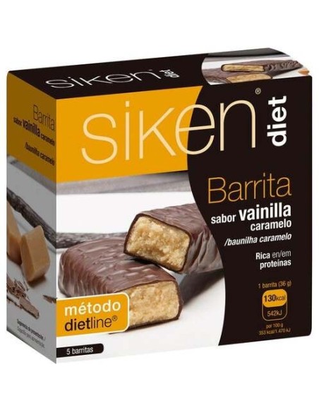 Sikendiet Barrita Vainilla Caramelo 5Uds