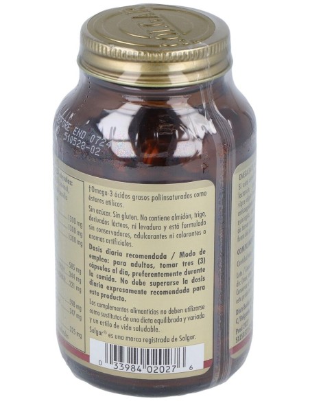 Solgar Omega 3-6-9 Pescado Lino Y Borraja 60 Perlas