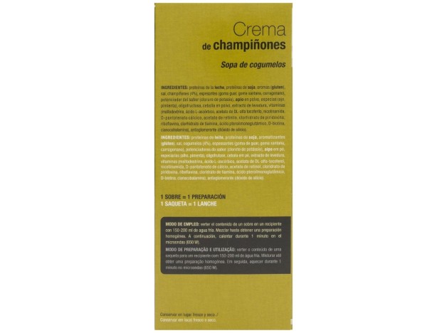 Siken Diet Crema De Champiñones, 7 Sobres