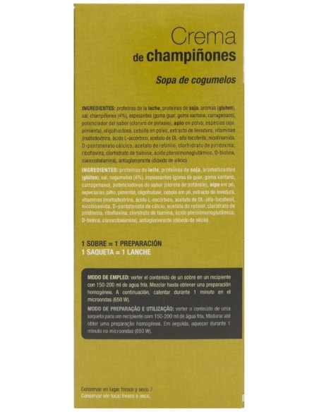Siken Diet Crema De Champiñones, 7 Sobres