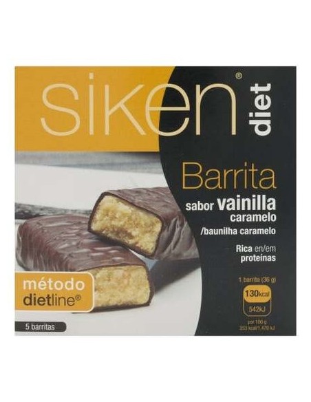 Sikendiet Barrita Vainilla Caramelo 5Uds