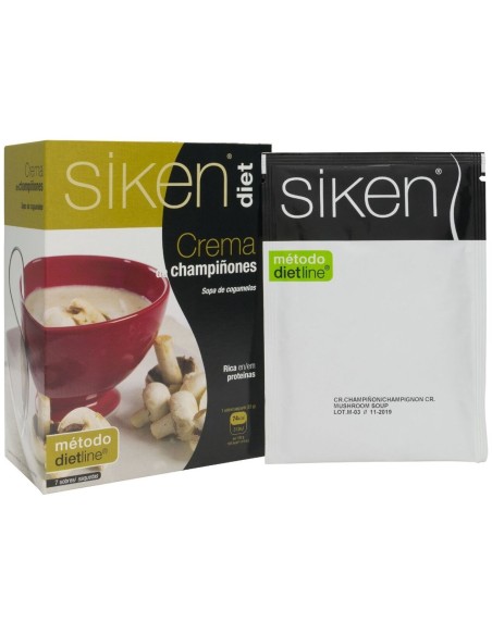 Siken Diet Crema De Champiñones, 7 Sobres