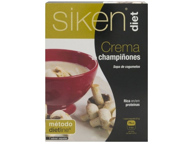 Siken Diet Crema De Champiñones, 7 Sobres