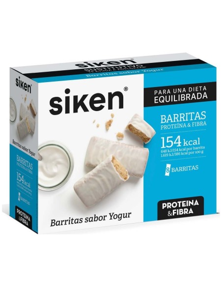 Siken Barritas Sustitutivas Sabor Yogur, 8 Uds