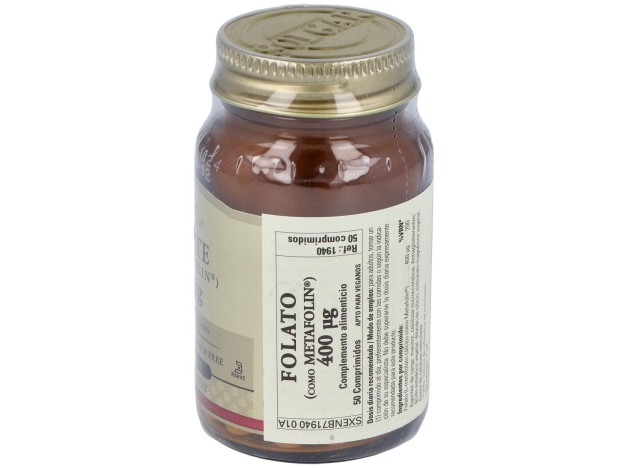 Solgar Folato Como Metafolin 400Mcg 50Comp