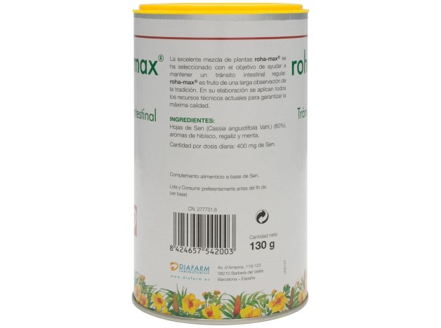 Roha-Max Tránsito Intestinal, 130 G