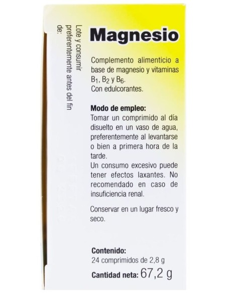 Vallesol Magnesio Y Vitaminas 24Comp Efervescentes