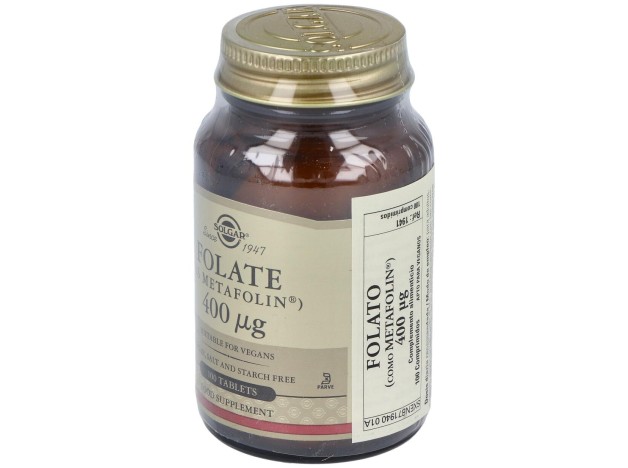 Solgar Folato Como Metafolin 400Mcg 100Comp