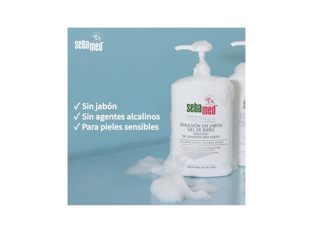 Emulsión Sin Jabón Gel De Baño 2 X 750 Ml
