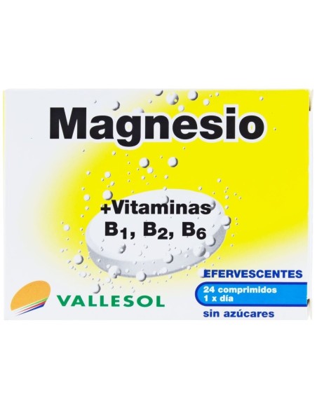 Vallesol Magnesio Y Vitaminas 24Comp Efervescentes