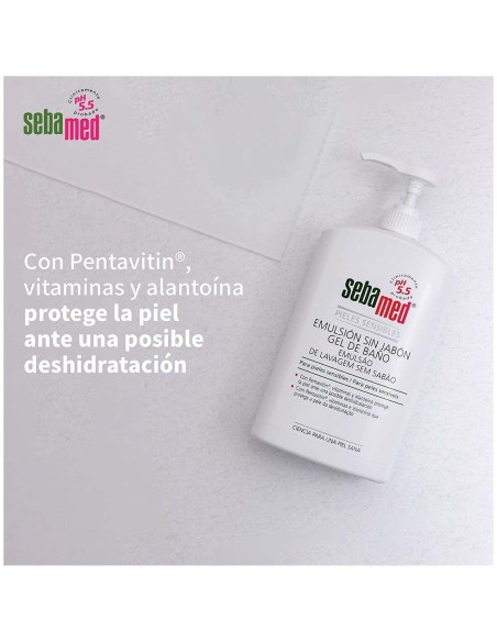 Emulsión Sin Jabón Gel De Baño 2 X 750 Ml