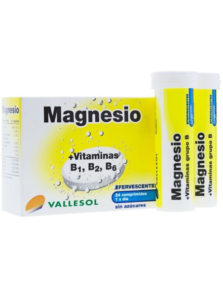 Vallesol Magnesio Y Vitaminas 24Comp Efervescentes