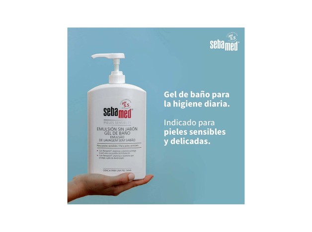 Emulsión Sin Jabón Gel De Baño 2 X 750 Ml