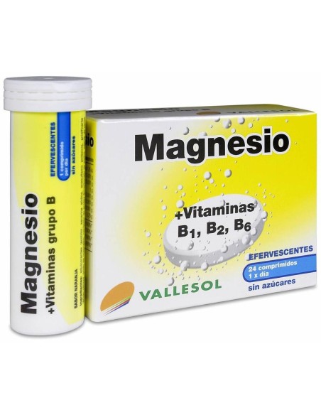 Vallesol Magnesio Y Vitaminas 24Comp Efervescentes