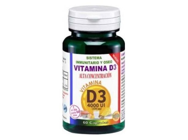 Vitamina D3 4000Ui Alta Concentracion 60Cap.