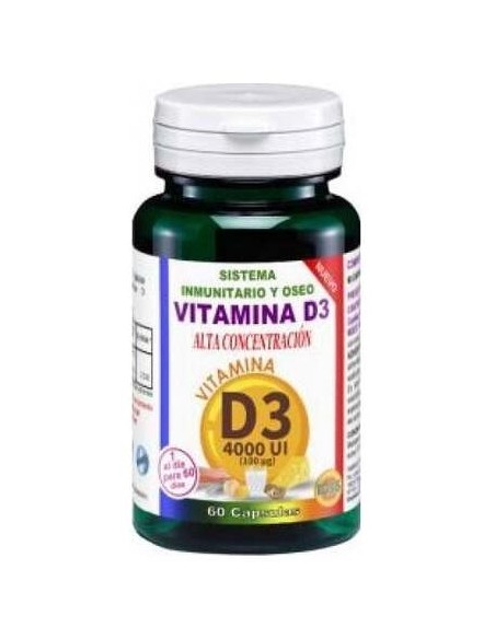 Vitamina D3 4000Ui Alta Concentracion 60Cap.