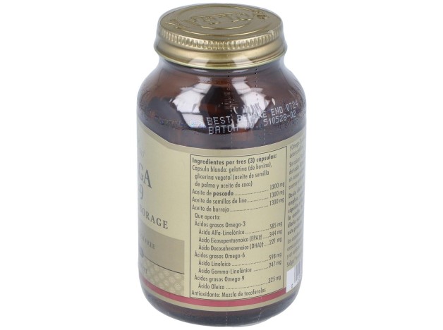 Solgar Omega 3-6-9 Pescado Lino Y Borraja 60...