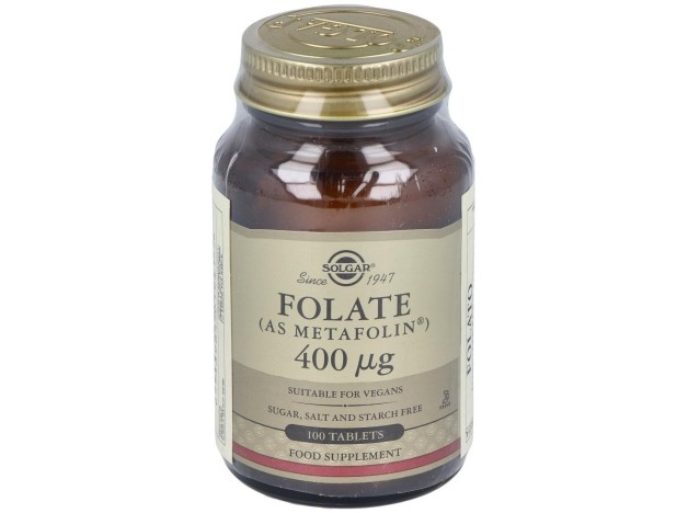 Solgar Folato Como Metafolin 400Mcg 100Comp