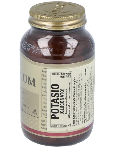 Gluconato De Potasio 99Mg.100Comp