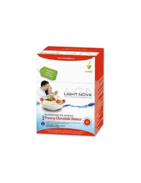 Light Nova Porridge Fresa - Novadiet - 6 Sobres