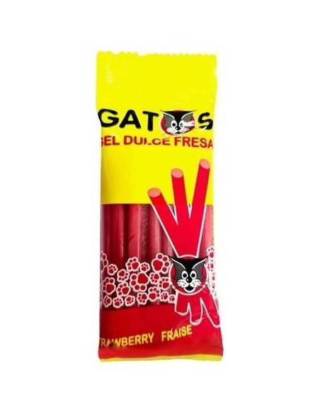 Saet Sweets Gatos Regaliz Fresa 80G