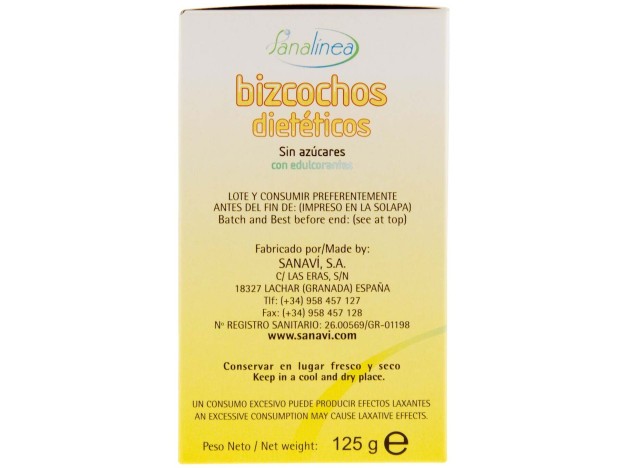 Sanavi Bizcochos Glutinados Vainilla 150G