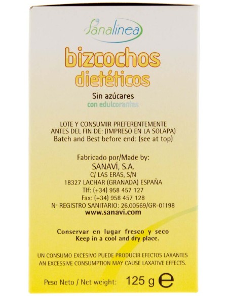 Sanavi Bizcochos Glutinados Vainilla 150G