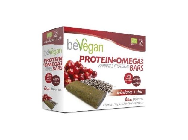 Barritas Proteicas-Antiox Arandano+Chia 6Uds....