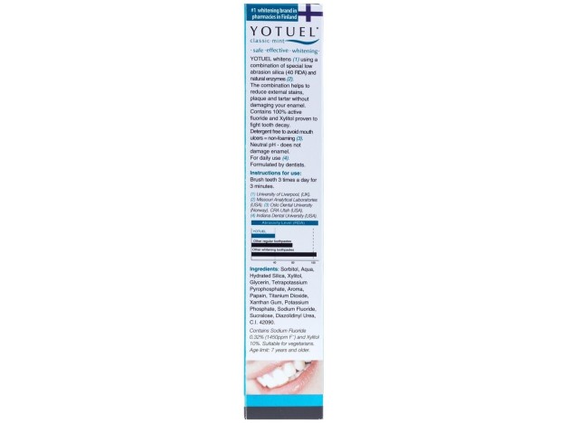 Yotuel Farma Menta Dentífrico Blanqueador, 50 Ml
