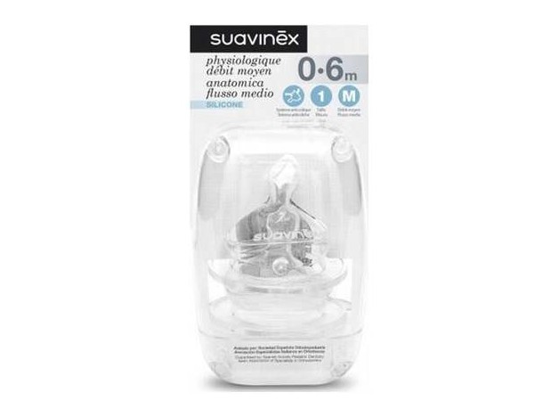 Suavinex Tetina Anatómica De Silicona Talla 1M,...