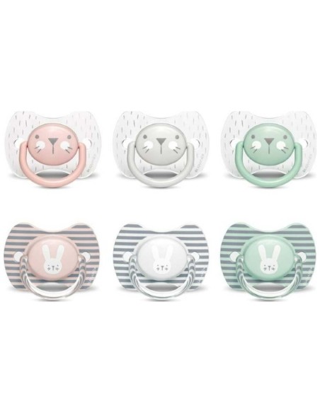 Suavinex Couture Chupete Fisiológico De Silicona 4-18 Meses, 1 Ud