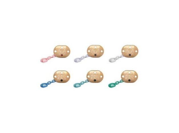 Broche Sujeta Chupe Pinza Redon Prem C/Cadena +0M