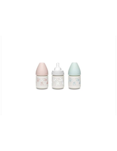 Suavinex Biberón De Vidrio Con Tetina Fisiológica Talla S +0M, 1 Ud