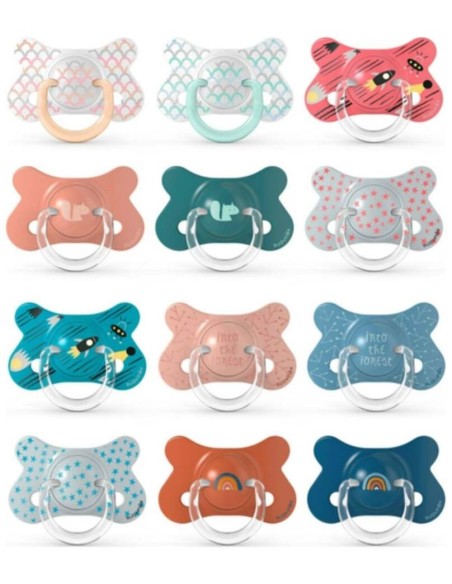 Pack De 2 Chupetes Fusión De Silicona Con Tetina Anatómica +18M