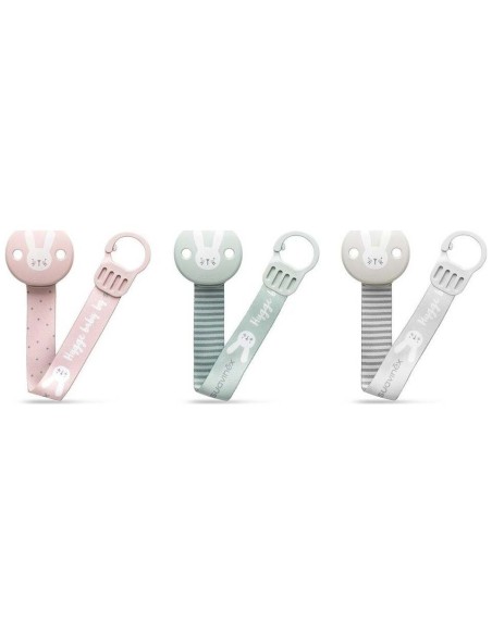 Suavinex Broche Pinza Con Cinta Conejo +0 Meses, 1 Unidad
