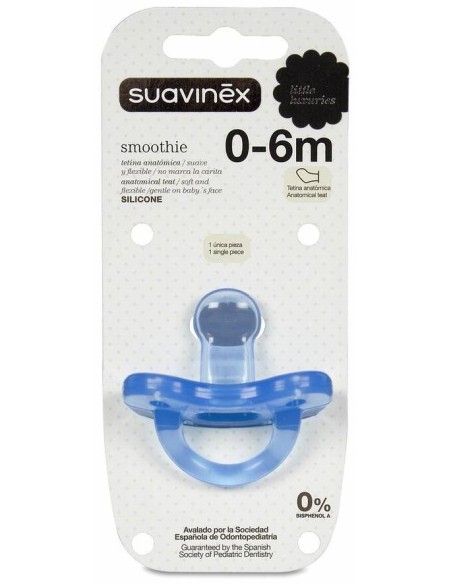 Suavinex® Chupete Anatómico Tetina Silicona 0-6 Meses 1Ud
