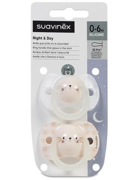 Suavinex Fusion Chupete Fisiológico Silicona 0 A 6 Meses, 2 Ud