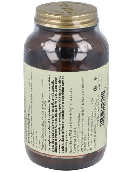 Solgar Fibra De Cáscara De Psyllium 500Mg 200Caps