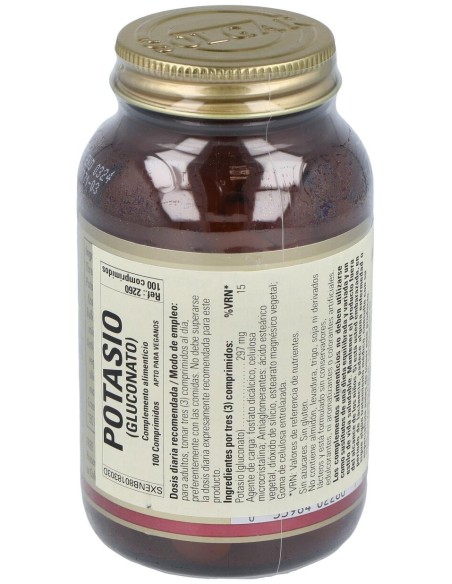 Gluconato De Potasio 99Mg.100Comp