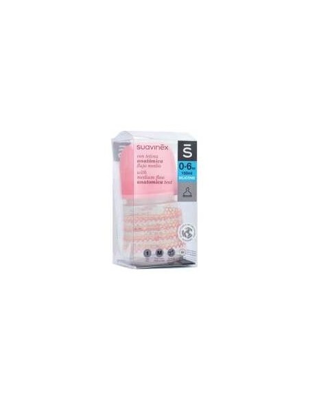 Suavinex Biberón The New Classic Anatómico Silicona T1M Medio 0-6M 150Ml 1Ud